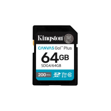 Kingston Canvas Go Plus • SDXC • 64GB • UHS-I U3  •  Class 10