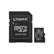 Kingston Canvas Select Plus • Micro SDXC • 256GB • UHS-I U1  •  Class 10 • + Adaptér