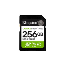Kingston Canvas Select Plus • SDXC • 256GB • UHS-I U1  •  Class 10