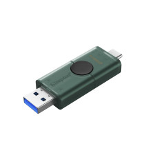 DataTraveler Duo G2 • 256GB • USB 3.2 • USB-A + USB-C • Zelená
