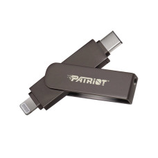 Patriot iLuxe Stick C MFi • 256GB • USB 3.2 • Lightning + USB-C • Černá