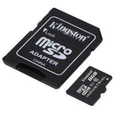 Kingston Industrial • micro SDHC • 8GB • UHS-I U3  •  Class 10 • + Adaptér