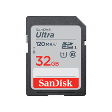 SanDisk Ultra • SDHC • 32GB • UHS-I U1  •  Class 10 • Černá