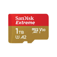 SanDisk Extreme • micro SDXC • 1TB • UHS-I U3  •  Class 10 • + Adaptér