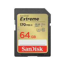 SanDisk Extreme • SDXC • 64GB • UHS-I U3  •  Class 10