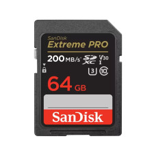 SanDisk Extreme PRO • SDXC • 64GB • UHS-I U3  •  Class 10