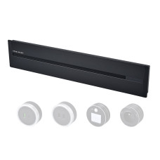 Zásuvková lišta - zápustná Viking LZ60B • 230V,50Hz • 60cm délka • černá • až 7 modulů • IP20 • hliník • zápustná