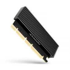 AXAGON PCEM2-XS, PCIe x16 - M.2 NVMe M-key slot adaptér, kryt s chladičem pro pasivní chlazení