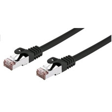 Kabel C-TECH patchcord Cat6, FTP, černý, 0,5m