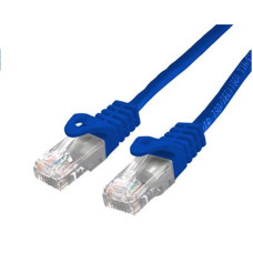 Kabel C-TECH patchcord Cat6, UTP, modrý, 3m
