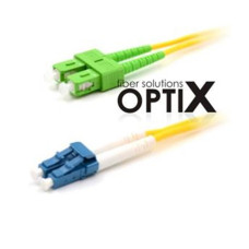 Patchcord FO duplex LC-SC/APC  9/125um SM, 0,5m, OS2, 1.8mm