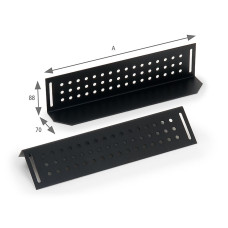 Nosné ližiny pro rack hl.700mm (L=480mm)-pár černé