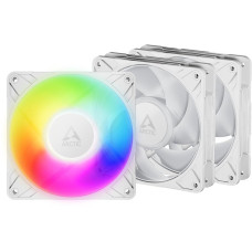 ARCTIC P12 Pro A-RGB (bílá) 3-Pack - 120mm A-RGB PWM ventilátor s rozdělovačem kabelů
