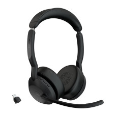 Jabra Evolve2 55 • Stereo • ANC • USB-C • BT-USB • Bezdrát • MS • Černá