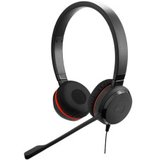 Jabra Evolve 30 II • Stereo • Jack • Drát • Černá