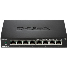 D-Link DES-108 kovový 8-port 10/100 Desktop Switch