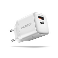 AXAGON ACU-PQ30W, Sil nabíječka do sítě 30W, 2x port (USB-A + USB-C), PD3.0 • PPS • QC4+ • SFC • AFC • Apple