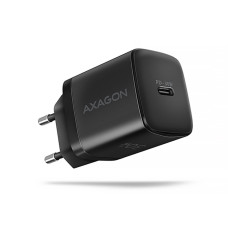 AXAGON ACU-PD30, Sil nabíječka do sítě 30W, 1x port USB-C, PD3.0 • PPS • QC4+ • SFC • AFC • Apple, černá