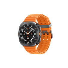 Samsung Galaxy Watch Ultra • 47mm • Titanium Gray • Sport Band • Orange