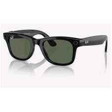 Meta Ray-Ban Wayfarer, AI brýle, Shiny Black, G15 Green