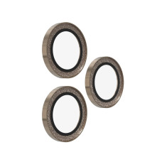 ZAGG Ochranná čočka pro Apple iPhone 17 Pro • Pro Max • 16 Pro • Pro Max • 15 Pro • Pro Max - zlatá třpytka