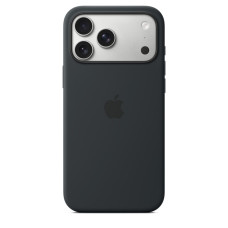 iPhone 17 Pro Max Silicone Case with MS – Black