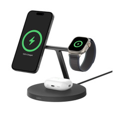 Belkin BOOST CHARGE PRO Qi2, 15W 3v1 stojan s Apple watch fast charge, černý