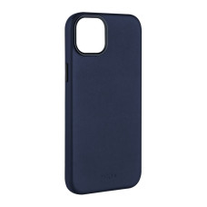 FIXED MagLeather kožený kryt iPhone 15, modrý