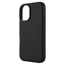 FIXED MagLeather kožený kryt iPhone 16, černý