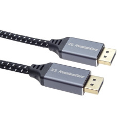 PremiumCord DP 1.4 kabel 8K, kov, zlacený, 5m