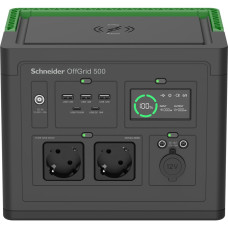 Schneider OffGrid Portable Power Station 500, 517Wh Lithium-ion, 2 Schuko, Sinewave